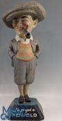 Fine and early Penfold Man papier-mâché advertising golfing figure c1930s c/w the early gap