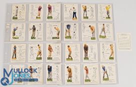 John Player & Sons Golf Cigarette Cards - Golfing 1939 large size - complete set of 25 G