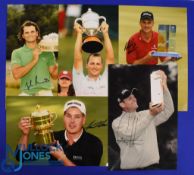 Collection of Swedish Golf Players Winners signed press colour photographs (5) to incl Robert