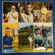 Collection of US PGA Tour Golf Players Colour Press Size Photographs (6) to incl Phil Mickleson,
