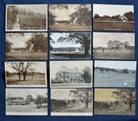 Interesting collection of early 20thc English golfing postcards (12) to include 