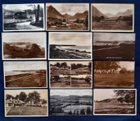 Interesting collection of Scottish Isles and Mainland golfing postcards from the early 20thc.