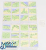 John Player & Sons Golf Cigarette Cards - Championship Golf Courses 1936, large size - complete