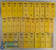 1980-2008 Wisden Cricketers Almanacks - clothback a collection from 1980-2008, a complete run of