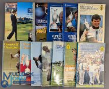 1979-2000 The Open Golf Programmes, to include 1979 with map/index loose sheet, 1982 with map sheet,