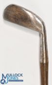 G Nicoll of Leven patent central guttie percha faced iron showing clear maker's marks with a Pat