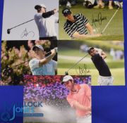 Collection of Overseas Golf Players signed colour press size photographs (5) to incl Graeme Storm,