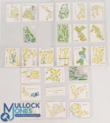 Modern Set of 'Golf Courses of The British Isles' Trade Cards (24) - 1st Series produced 1993 by C