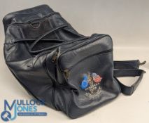 1997 Ryder Cup Valderrama European Team Leather Golf Bag - leather shoulder bag with embroidered cre