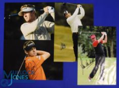 Collection of European Players PGA Golf Tour signed colour press size photographs (4) to incl Jean