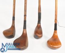 3x Small head socket neck drivers one by Gibson showing the star mark to the crown, another LH