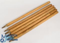 Set of six cricket stumps in good used condition