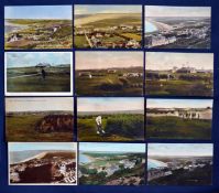 Interesting collection of Westward Ho! Golf Links coloured postcards from the early 20th century (