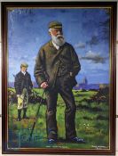 Craig Campbell Golf Prints of Old Tom Morris at St Andrews and Cotton's Approach to the 7th Hole