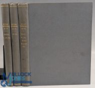 1939-1942 three bound volumes of the American Professional Golfer Magazines, 1931 a part year