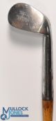 Bussey & Co London Patent Steel socket rut niblick with maker's details and 'Patent steel Socket'