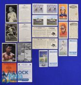 Sporting Cigarette Cards - To include Sporting Profiles 'Cassius Clay' 2002 15/15, 'Henry Cooper'
