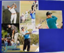 Collection of Overseas Golf Players signed colour press size photographs (5) to incl Brett
