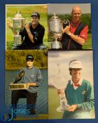 Collection of US Major and PGA Tour Winners colour golf press size photographs (4) each holding