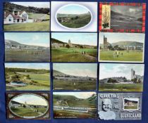 Interesting collection of early Burntisland Golf Links coloured postcards all from the early