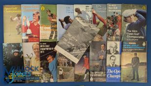 1966-1983 The Open Golf Programme Collection, to include 1966 with unused draw sheet tokens, 1967,