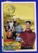 2006 World Golf 'American Express' Championship Programme profusely signed - played at The Grove