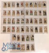 Cope's Golfers: a set of nostalgic reprinted tobacco cards c1982, 50/50 cards. In good condition