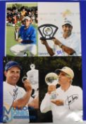4x Overseas/European PGA Tour Winners signed press photographs to incl Jose Maria Olazabal (Mallorca