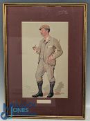 c1890 Vanity Fair Golf Print Horace Hutchinson, Men of the Day No.477, framed and mounted under