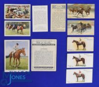 Horse Racing Cigarette Card Selection - incl Gallaher 'Racing Scenes Series o 49]8 1938 48/48,