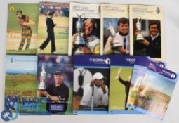 Collection of Open Golf Championship Programmes et al from 1981-2008 (9) to incl 1981 (Royal St