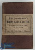1891 The Sportsman's Monthly Guide to the Turf, August edition, soft paper covers, in good used