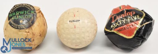 Dunlop Warwick Golf Ball with 50/50 markings in the original wrappers with black and green label t/w