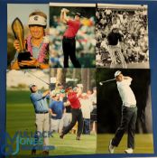 Collection of US and PGA Tour Golf Players colour and b&w press size photographs (6) to incl David