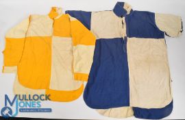 Four old sporting shirts, possibly rugby or hockey, good condition for age with some small tears,