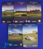 Collection of Open Golf Championship Strokesavers (5) to incl 2010 St Andrews (150th Open), 2012