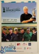 2014 Senior Open Golf Programme Porthcawl July 2014 multi signed by Gordon Brand Jnr, Mark