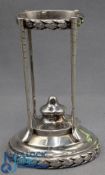 Silver Hallmarked Golf Ball Stand Trophy, Birmingham Hallmarks for 1938 - #10cm tall, 103g total