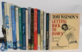 16x hardback Golf Books - Tom Watson's Getting Back to Basics 1992, Tom Watson Getting Up and Down