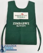 Mark McNulty (b.1953) Signed Caddie Bib - Zimbabwean-Irish Professional Golfer, the bib in green,