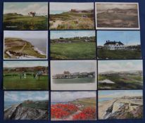 Interesting early collection of various views of Sheringham Golf Courses coloured postcards from the