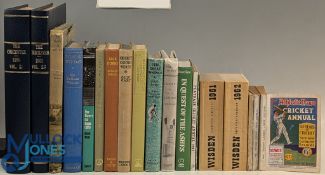 Cricket Books & Collectibles: to include John Wisden's Cricketers Almanack, cloth backed 1961, 1962,