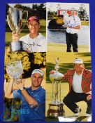 Collection of US Golf Players Winners signed press colour photographs (4) to incl Jim Furyk ('05