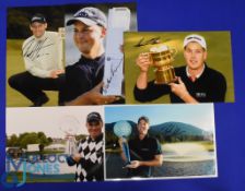 Collection of Swedish/Danish Golf Players Winners signed press colour photographs (5) to incl Henrik