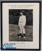 1935 The Masters Tournament Augusta National Golf Club, Horton Smith signed photograph. The First