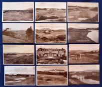 Interesting collection of Gleneagles Golf Course b&w postcards from the 1920s onwards (12) to