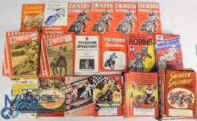 Swindon Robins Speedway programmes - 1957-2015, 1950's x1, 1960's x 6, 1970's x130+, 1980 x130+,