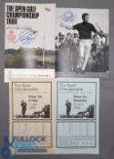 1969 Open Golf Championship Official Programme signed by the winner Tony Jacklin - played at Royal