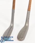 2x Jack Randall Patent alloy mallet head putters well stamped both showing the Patent Applied reg