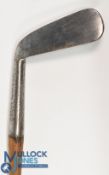 Left handed c1890 large head smooth faced general iron by Anderson of Anstruther for R W Kirk of